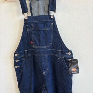 Dickies Women's Blue Denim Overalls